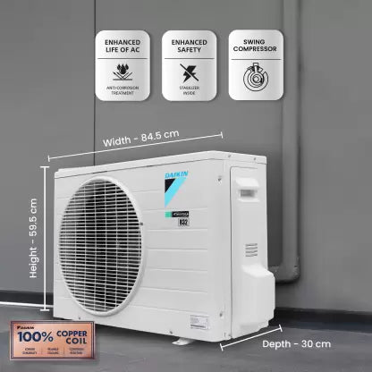 Daikin 2023 Model 1.5 Ton 5 Star Split Inverter AC with PM 2.5 Filter - White (RKM50UV16U/MTKM50UV16U/RKM50UV16V/MTKM50UV16V, Copper Condenser) Daikin 2023 Model 1.5 Ton 5 Star Split Inverter AC with PM 2.5 Filter - White (RKM50UV16U/MTKM50UV16U/RKM50UV16V/MTKM50UV16V, Copper Condenser)